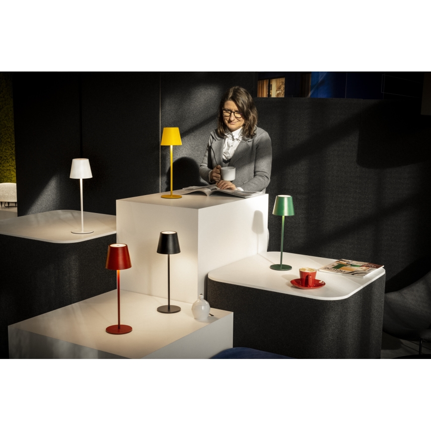 LED Stmívatelná nabíjecí stolní lampa INITA LED/1,2W/1800 mAh IP54 černá