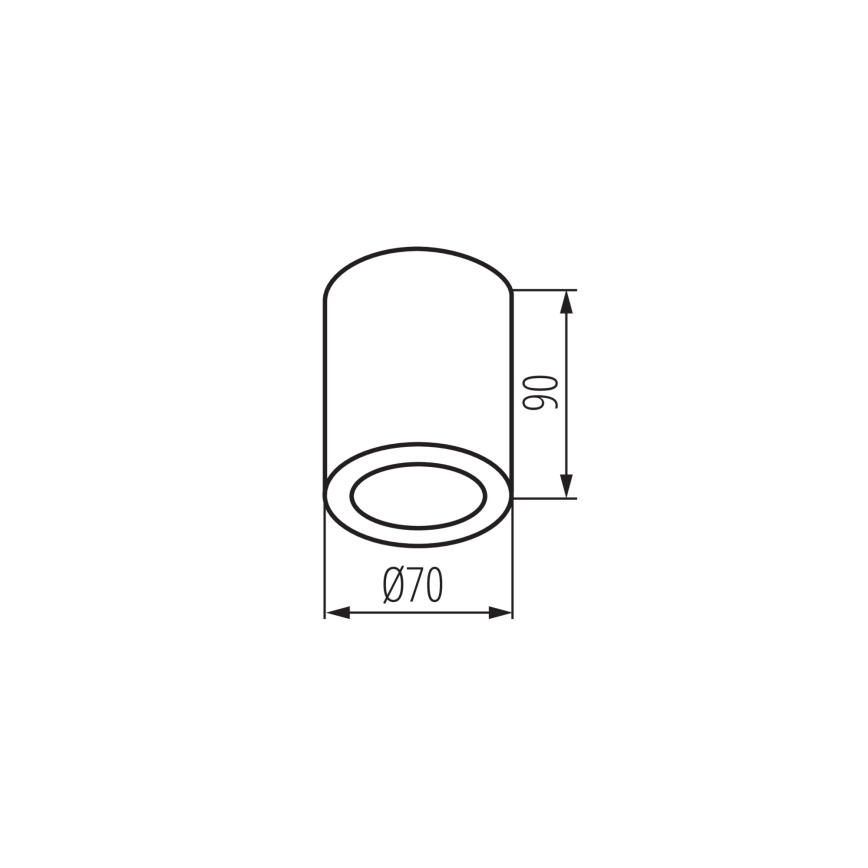 Koupelnové bodové svítidlo AQILO 1xGU10/7W/230V IP65 béžová