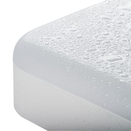 LED Technické stropní svítidlo se senzorem pohybu IPER LED/10W/230V IK10 IP65 hranatý bílá