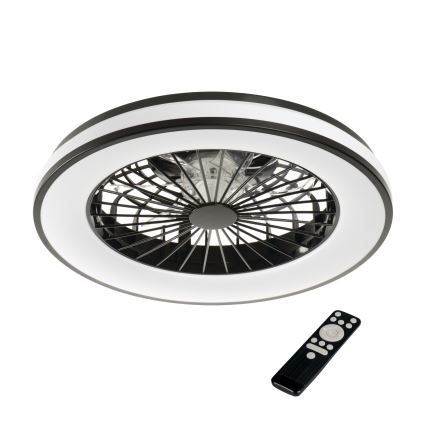 LED RGBW Stmívatelné stropní svítidlo s ventilátorem PLAVE LED/48W/230V 3000/4000/6500K + dálkové ovládání