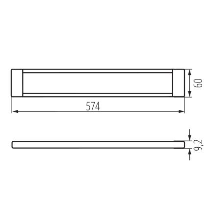 LED Stmívatelné osvětlení nábytku DAXA LED/9W/24V 3000/4000/5500K