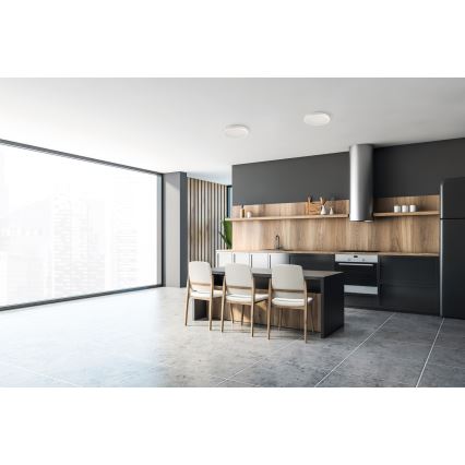 LED Venkovní stropní svítidlo BENO E LED/12W/230V 3000/4000/6500K pr. 20 cm IP65 bílá