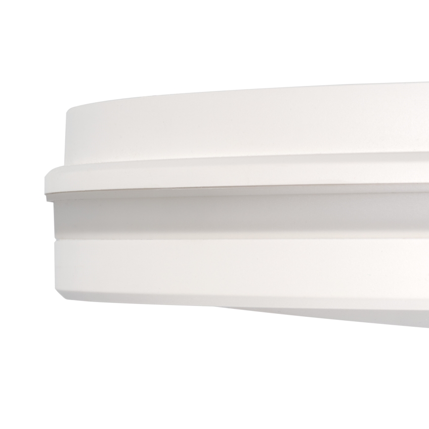 LED Venkovní stropní svítidlo BENO E LED/12W/230V 3000/4000/6500K pr. 20 cm IP65 bílá
