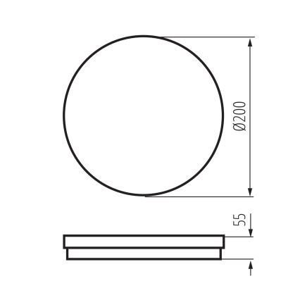 LED Venkovní stropní svítidlo BENO E LED/12W/230V 3000/4000/6500K pr. 20 cm IP65 bílá