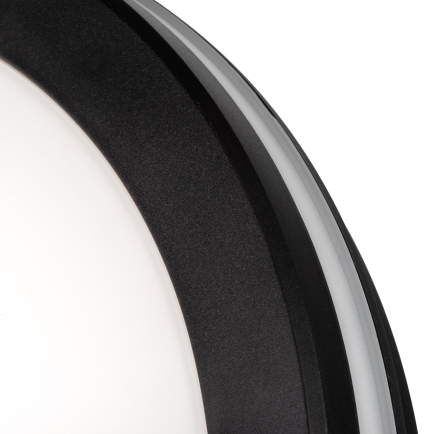 LED Venkovní stropní svítidlo BENO E LED/20W/230V 3000/4000/6500K pr. 20 cm IP65 černá
