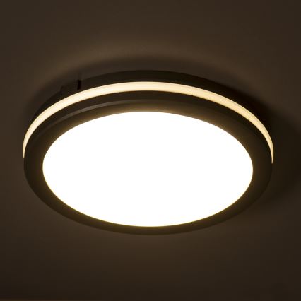 LED Venkovní stropní svítidlo BENO E LED/30W/230V 3000/4000/6500K pr. 30 cm IP65 černá