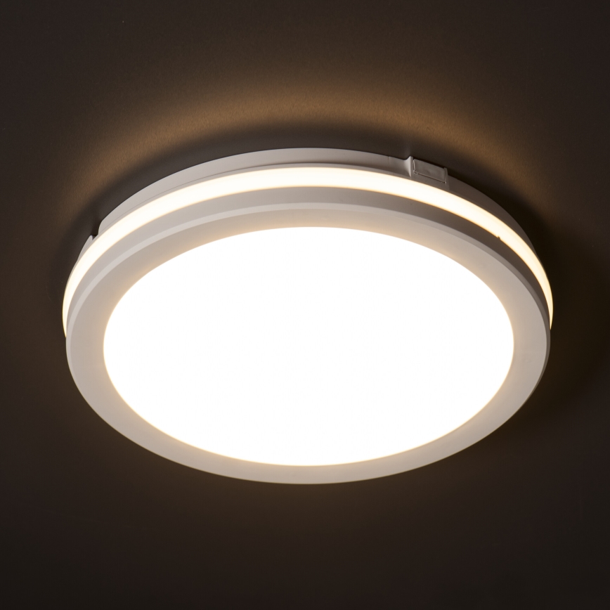 LED Venkovní stropní svítidlo BENO E LED/40W/230V 3000/4000/6500K pr. 40 cm IP65 bílá