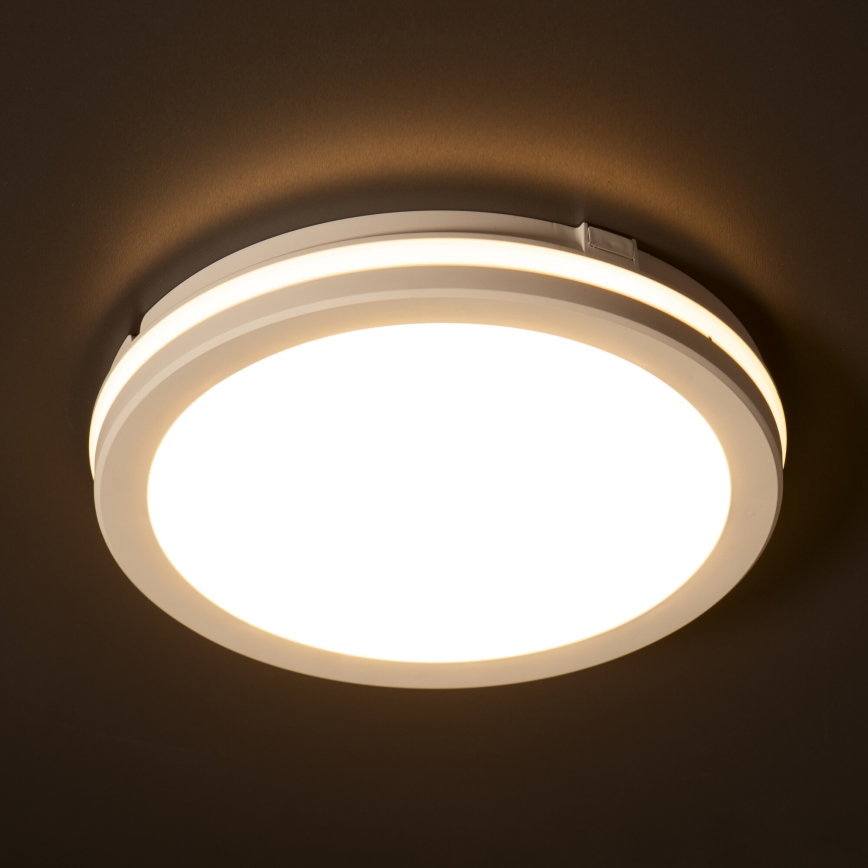LED Venkovní stropní svítidlo BENO E LED/40W/230V 3000/4000/6500K pr. 40 cm IP65 bílá