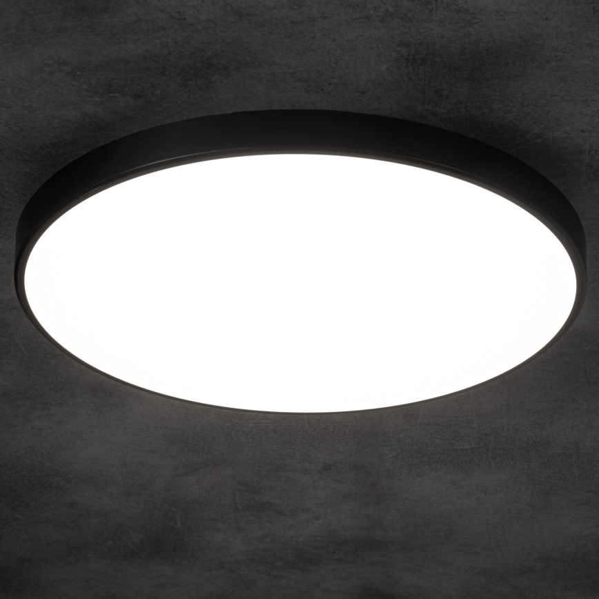 LED Stmívatelné stropní svítidlo PLAFON LED/20W/230V 3000-6500K Wi-Fi černá