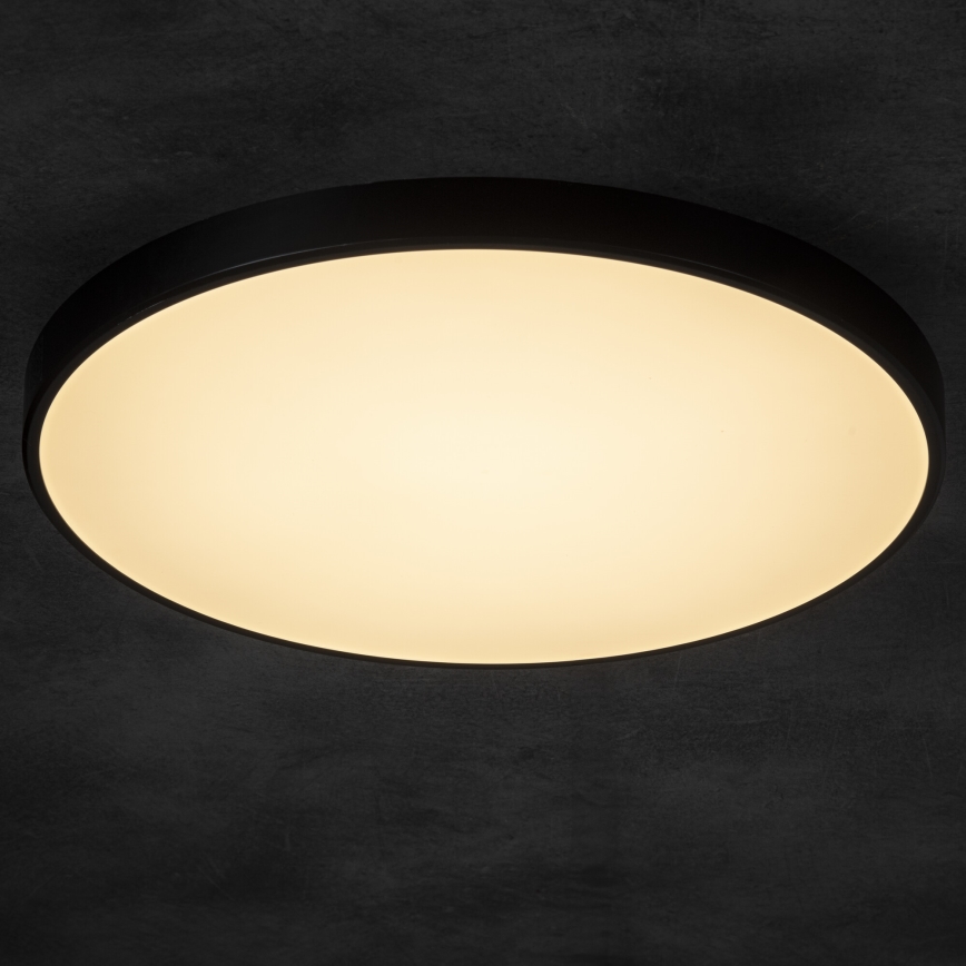 LED Stmívatelné stropní svítidlo PLAFON LED/20W/230V 3000-6500K Wi-Fi černá