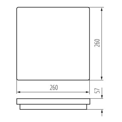 LED Venkovní stropní svítidlo BENO LED/24/30W/230V 3000/3500/4000K IP65 antracit hranatý