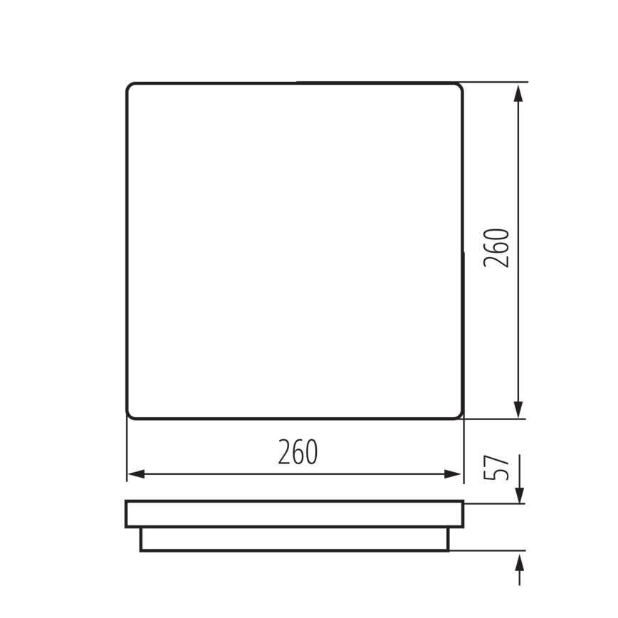 LED Venkovní stropní svítidlo se senzorem pohybu BENO LED/24/30W/230V 3000/3500/4000K IP65 bílá hranatý