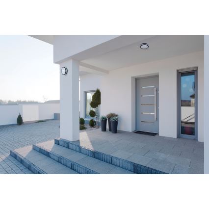 LED Venkovní stropní svítidlo BENO LED/24/30W/230V 3000/3500/4000K IP65 antracit kulatý