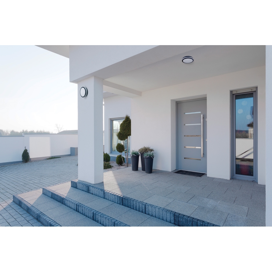 LED Venkovní stropní svítidlo BENO LED/24/30W/230V 3000/3500/4000K IP65 antracit kulatý