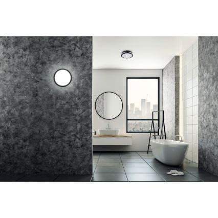 LED Venkovní stropní svítidlo BENO LED/24/30W/230V 3000/3500/4000K IP65 antracit kulatý