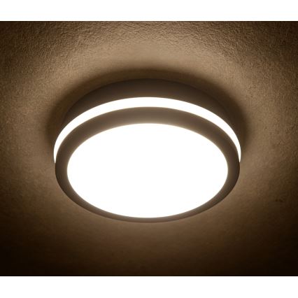 LED Venkovní stropní svítidlo BENO LED/24/30W/230V 3000/3500/4000K IP65 antracit kulatý