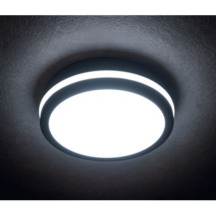 LED Venkovní stropní svítidlo BENO LED/24/30W/230V 3000/3500/4000K IP65 antracit kulatý