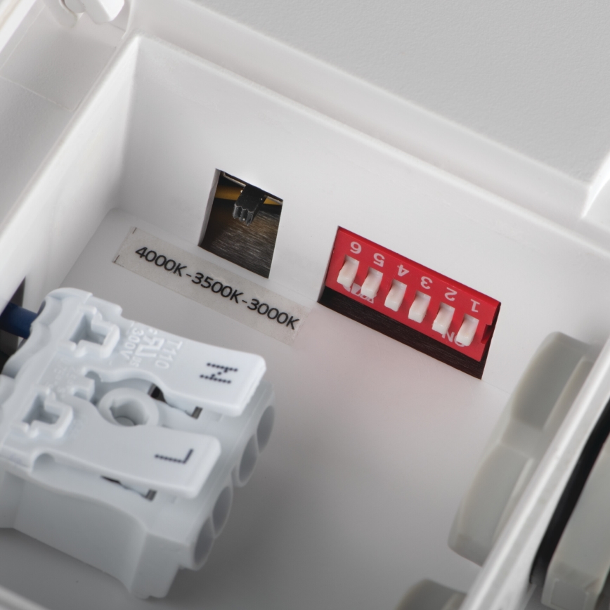 LED Venkovní stropní svítidlo se senzorem pohybu BENO LED/24/30W/230V 3000/3500/4000K IP65 bílá kulatý