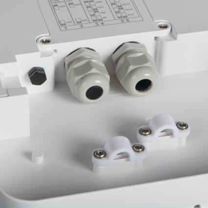 LED Venkovní stropní svítidlo se senzorem pohybu BENO LED/24/30W/230V 3000/3500/4000K IP65 bílá kulatý