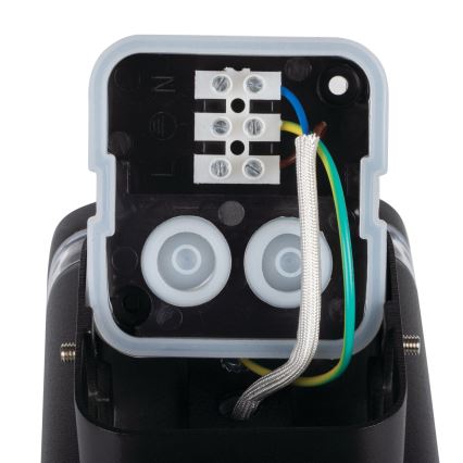 Venkovní nástěnné svítidlo ZEVI 2xGU10/10W/230V IP54 černá