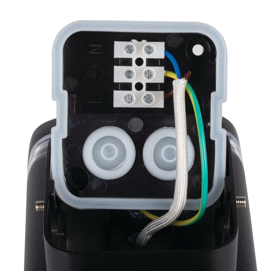 Venkovní nástěnné svítidlo ZEVI 2xGU10/10W/230V IP54 černá