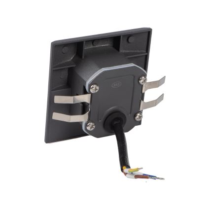 LED Schodišťové svítidlo se senzorem pohybu a soumraku EXIN LED/2,5W/230V 4000K IP65 antracit hranatý