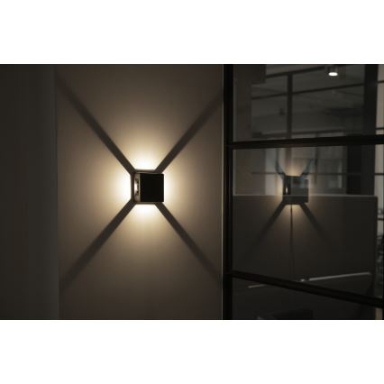 LED Venkovní nástěnné svítidlo REFAZI LED/6W/230V IP54 antracit