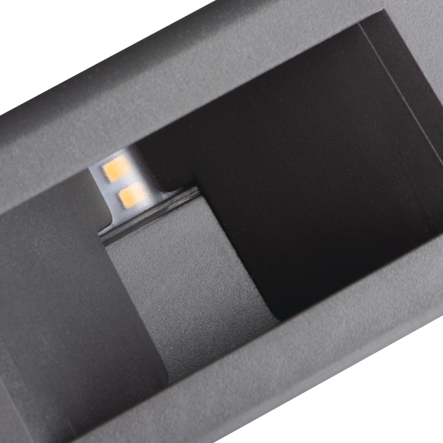 LED Venkovní nástěnné svítidlo REFAZI LED/6W/230V IP54 antracit