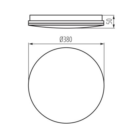 LED Koupelnové stropní svítidlo ENELO LED/24W/230V pr. 38 cm IP44
