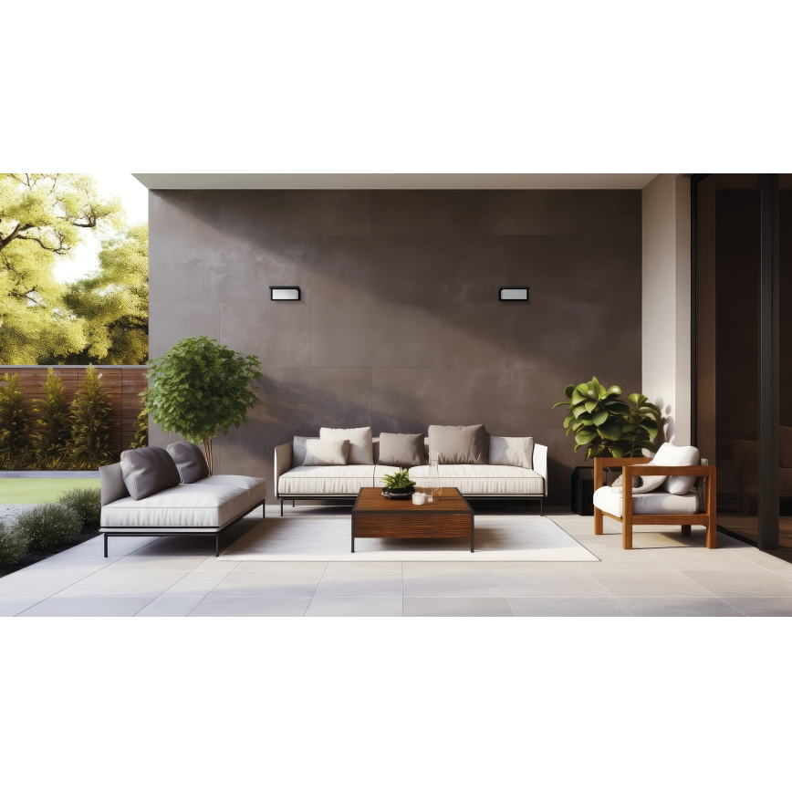 Venkovní nástěnné svítidlo LERTO 1xE27/15W/230V IP54 černá