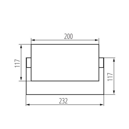 LED Venkovní nástěnné svítidlo XERTO LED/20W/230V 3000/4000/6500K IP65 černá