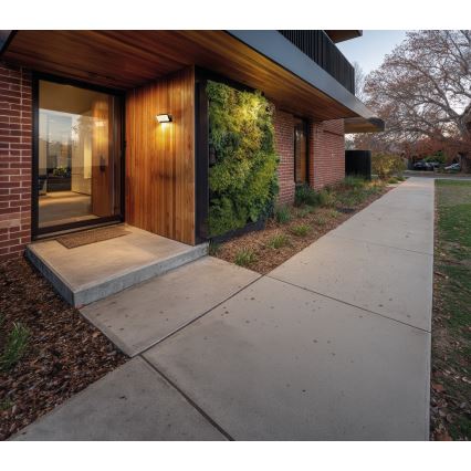 LED Venkovní nástěnné svítidlo se senzorem pohybu a soumraku XERTO LED/20W/230V 3000/4000/6500K IP44 černá