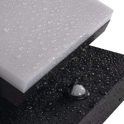 LED Venkovní nástěnné svítidlo se senzorem pohybu a soumraku XERTO LED/20W/230V 3000/4000/6500K IP44 černá