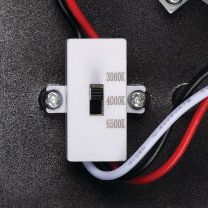 LED Venkovní nástěnné svítidlo se senzorem pohybu a soumraku XERTO LED/20W/230V 3000/4000/6500K IP44 černá