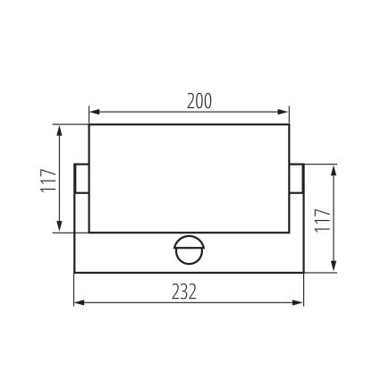 LED Venkovní nástěnné svítidlo se senzorem pohybu a soumraku XERTO LED/20W/230V 3000/4000/6500K IP44 černá