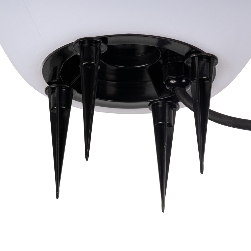 Venkovní lampa STONO 1xE27/15W/230V pr. 20 cm IP65 bílá