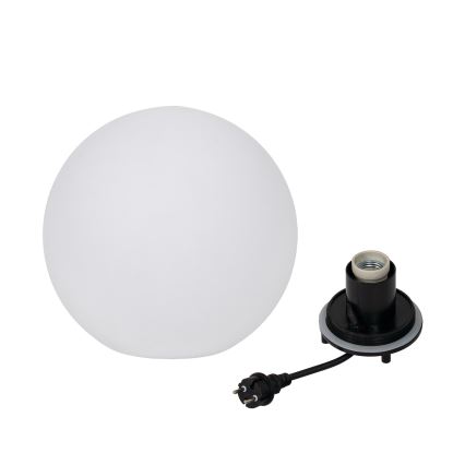 Venkovní lampa STONO 1xE27/20W/230V pr. 30 cm IP65 bílá