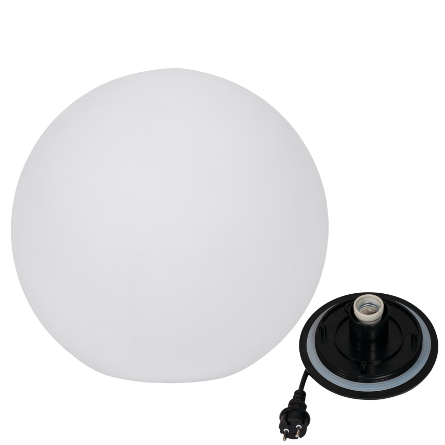 Venkovní lampa STONO 1xE27/20W/230V pr. 50 cm IP65 bílá