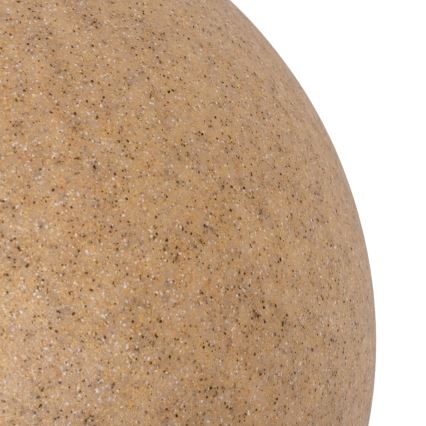 Venkovní lampa STONO 1xE27/15W/230V pr. 20 cm IP65 béžová