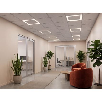 LED Podhledový rám AVAR LED/32W/230V 3000/4000/6000K 60x60 cm UGR19