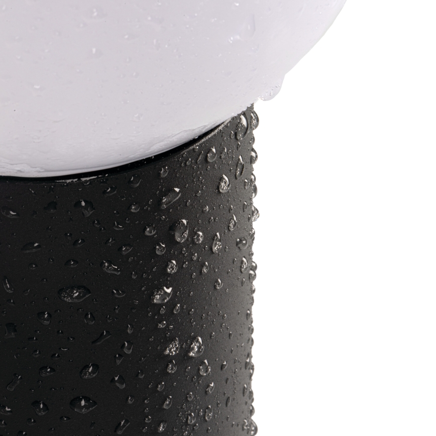 Venkovní nástěnná lampa se senzorem pohybu a soumraku STONO 1xE27/15W/230V IP65 antracit