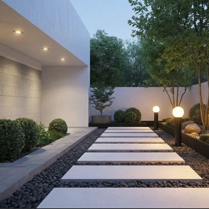 Venkovní lampa STONO 1xE27/15W/230V 50 cm IP65 antracit