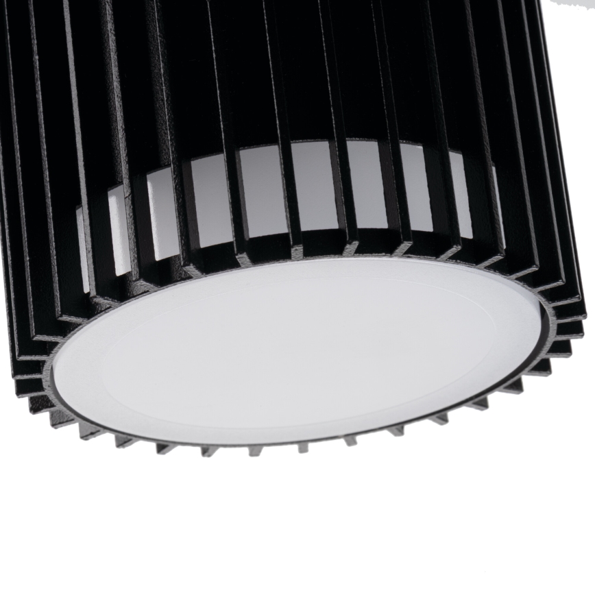 Venkovní nástěnné bodové svítidlo se senzorem pohybu a soumraku RADILO 1xGU10/11W/230V IP44 černá
