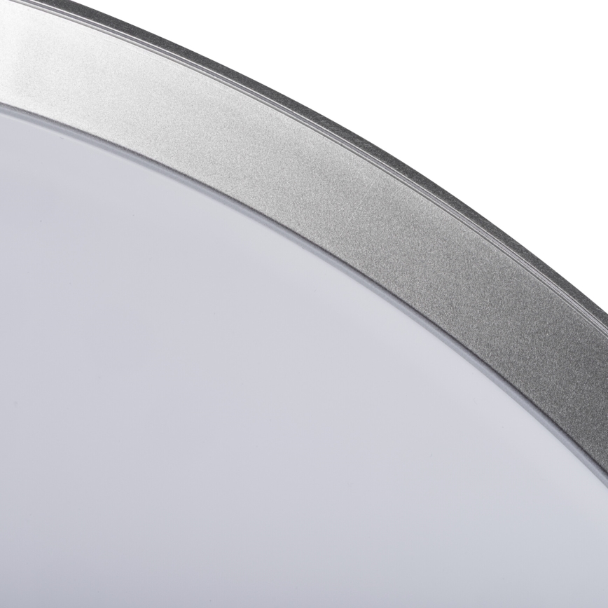 LED Stmívatelné stropní svítidlo LIXAN LED/47W/230V 3000-6500K pr. 38,6 cm bílá/stříbrná + dálkové ovládání