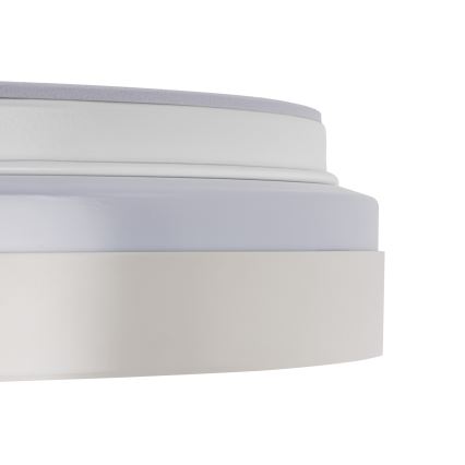 LED Stmívatelné stropní svítidlo LIXAN LED/47W/230V 3000-6500K pr. 38,6 cm bílá/stříbrná + dálkové ovládání