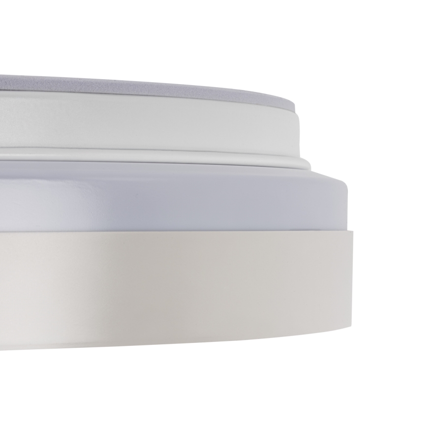 LED Stmívatelné stropní svítidlo LIXAN LED/47W/230V 3000-6500K pr. 38,6 cm bílá/stříbrná + dálkové ovládání