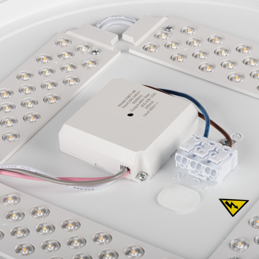 LED Stmívatelné stropní svítidlo LIXAN LED/47W/230V 3000-6500K pr. 38,6 cm bílá/černá + dálkové ovládání