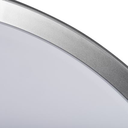 LED Stmívatelné stropní svítidlo LIXAN LED/65W/230V 3000-6500K pr. 48,6 cm bílá/stříbrná + dálkové ovládání