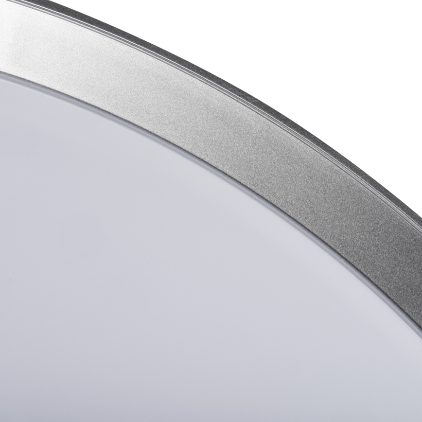 LED Stmívatelné stropní svítidlo LIXAN LED/65W/230V 3000-6500K pr. 48,6 cm bílá/stříbrná + dálkové ovládání