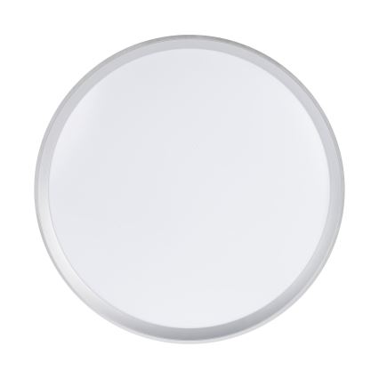 LED Stmívatelné stropní svítidlo LIXAN LED/65W/230V 3000-6500K pr. 48,6 cm bílá/stříbrná + dálkové ovládání